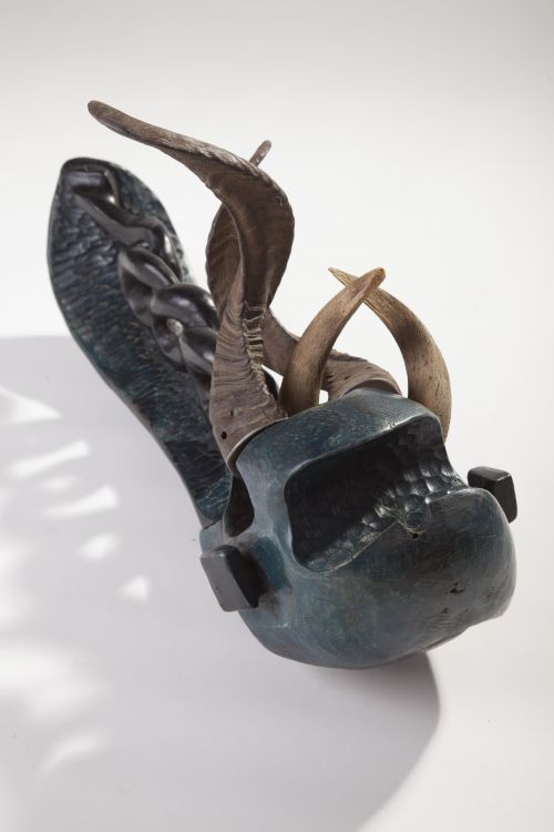 Miodrag peric excess baggage.corkscrew.mixed media,wood,horns,60x40x25cm,2016, (5)-2